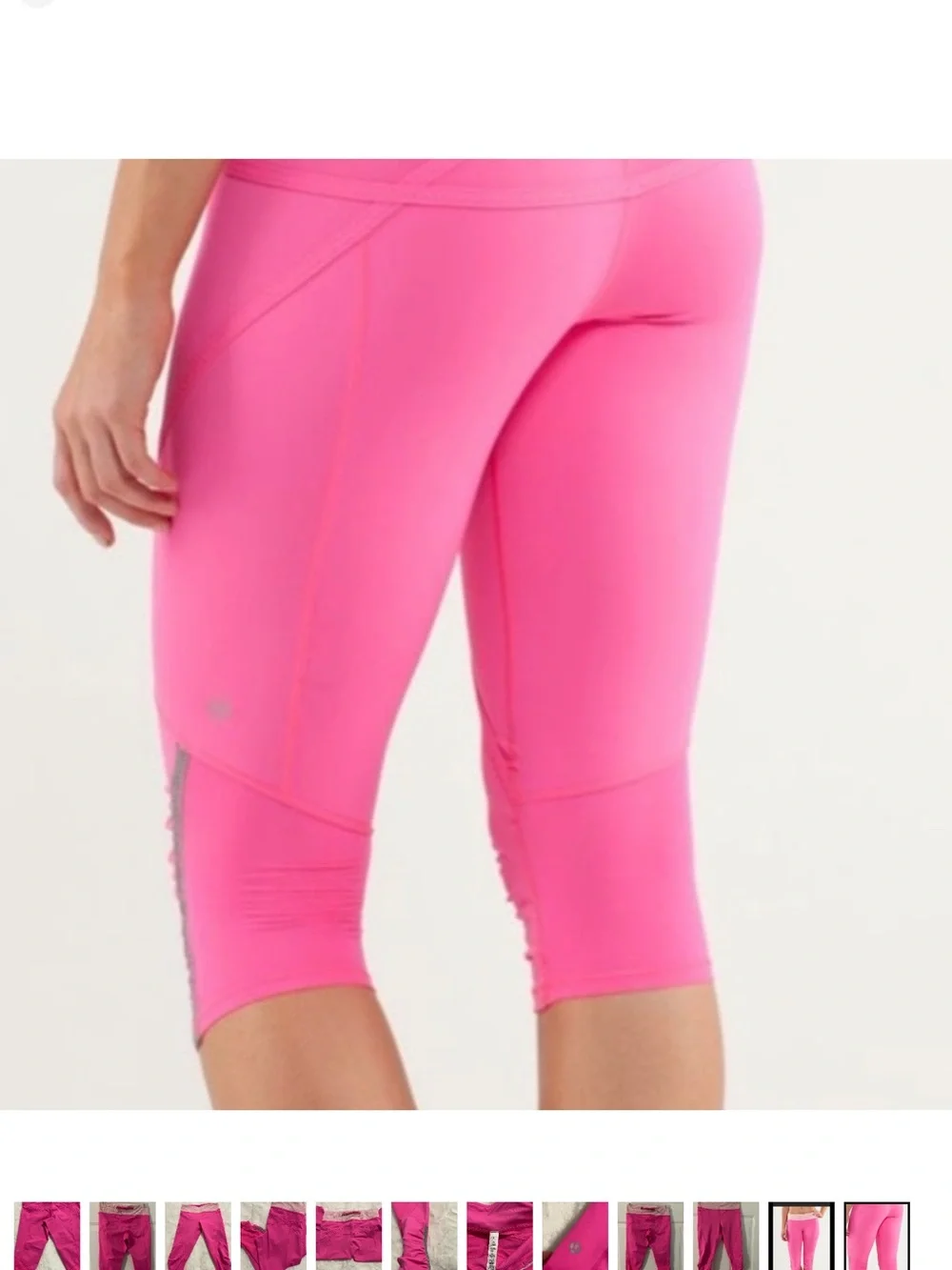 Pink Performance Capri Leggings